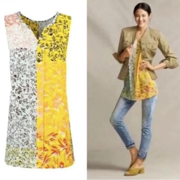 Cabi Golden Glow split hem blouse size medium - Picture 1 of 8